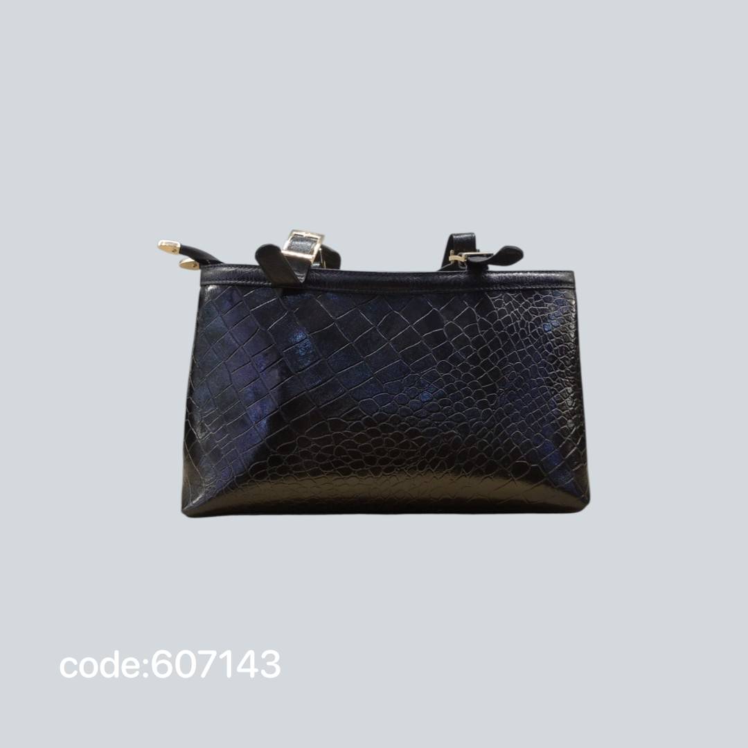 کیف مجلسی مدل دلارQ چرم طبیعی کد CH8036 - سورمه ای