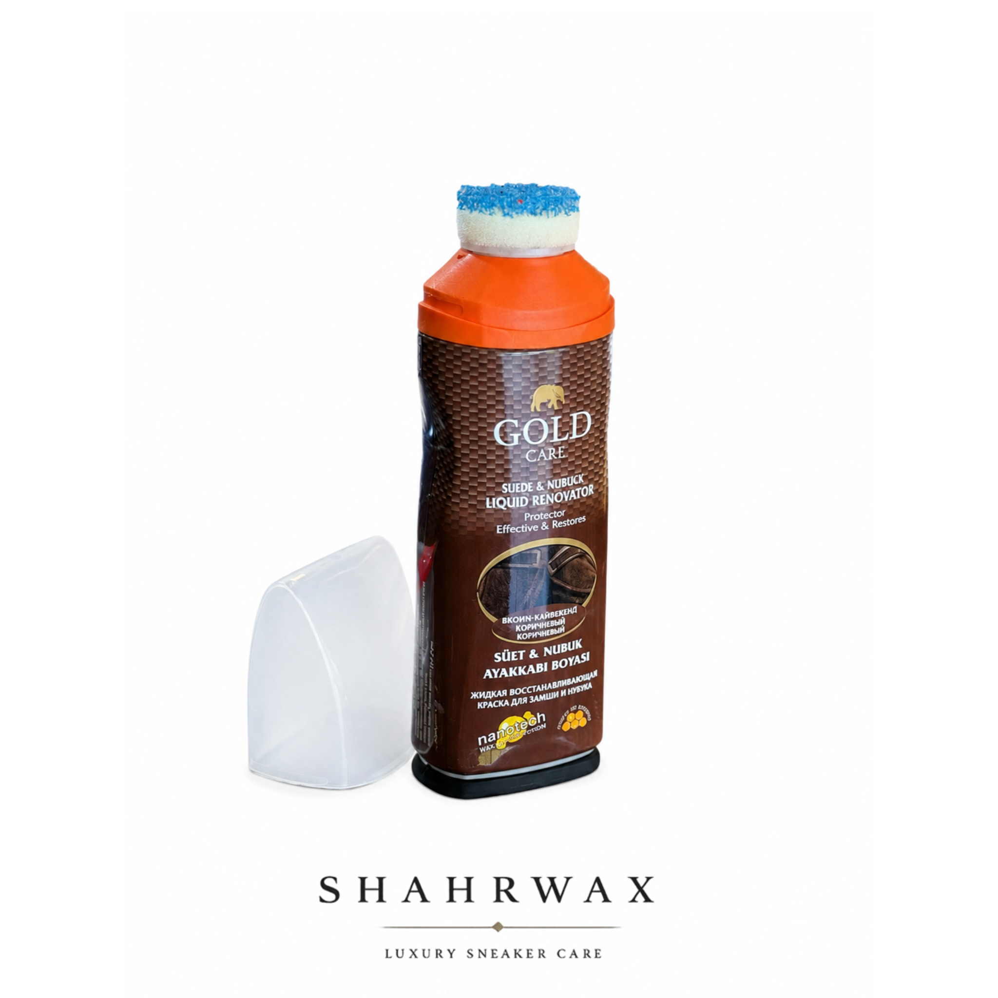 واکس جیر و نبوک Gold Care رنگ قهوه ای تیره 4 واکس جیر و نبوک Gold Care رنگ قهوه ای تیره